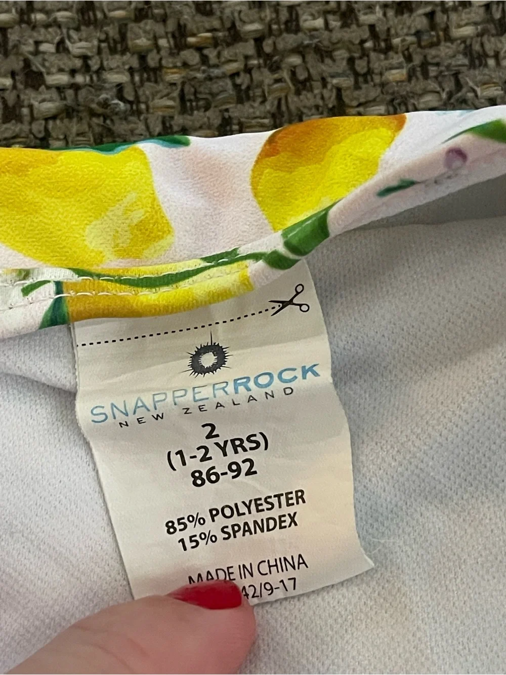 Snapper Rock Pink Lemon-Print Halter One-Piece Swimsuit